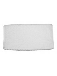 White Bauble Hand Towel - 38cm x 80cm