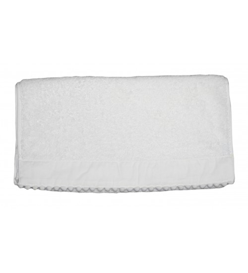 White Bauble Hand Towel - 38cm x 80cm