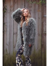 BIRDS OF A FEATHER COUTURE - JoJo Coat Moss Green