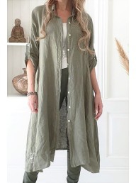 BYPIAS - Fool For Love Linen Tunic - Olive
