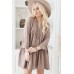BYPIAS - Rianna Linen Dress - Taupe