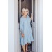 BYPIAS - Cassidy Linen Dress - Black (Photographed in sky blue)