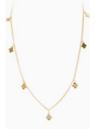 FAIRLEY - Clover Charm Necklace - Gold