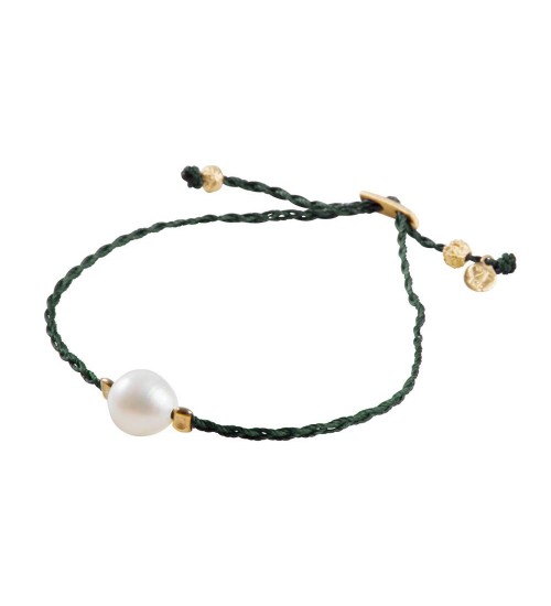FAIRLEY - Pearl Rope Bracelet Olive