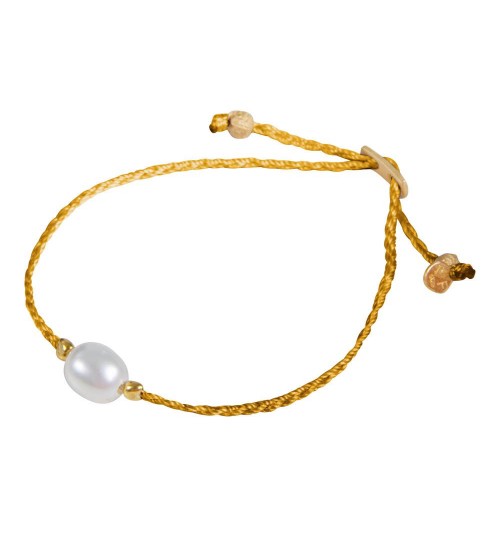 FAIRLEY - Pearl Rope Bracelet Gold