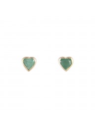 FAIRLEY - Emerald Heart Studs