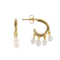 FAIRLEY - Mini Disc Hoops Gold