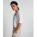 IN THE SACC - Knit Plunged Tee - White