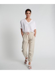 IN THE SACC - Knit Plunged Tee - White
