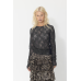 JOEY THE LABEL - Geo Floral Lace Top - Black