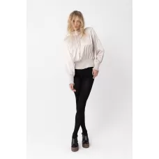 JOEY THE LABEL - Juliette Shimmer Blouse - Hazelnut