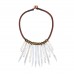MULBERRY MONGOOSE - Sculptured Snare Necklace