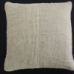 Ada - Woven Linen Cushion - Natural & Blue/Grey
