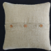 Ada Woven Linen Cushion - Natural/Charcoal