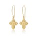 SILK & STEEL - Super Cross Earrings Gold