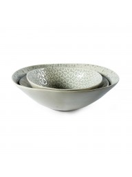 WONKI WARE  - Salad Bowl Duck Egg Lace Small