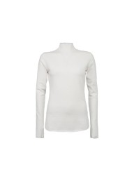 YAYA - Transparent Knit Top  - Wool White